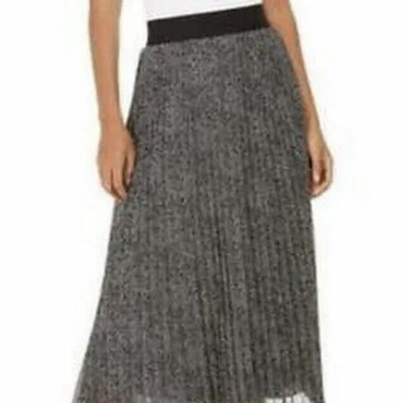 Alfani Pleated Metallic MIDI Skirt, Size XXL - Picture 2 of 4